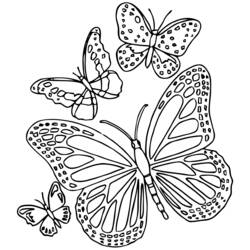 Disegno da colorare: Mandala di Farfalle (Mandala) #117400 - Pagine da Colorare Stampabili Gratuite