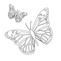 Disegno da colorare: Mandala di Farfalle (Mandala) #117410 - Pagine da Colorare Stampabili Gratuite