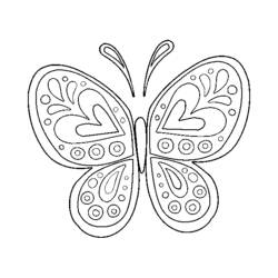 Disegno da colorare: Mandala di Farfalle (Mandala) #117413 - Pagine da Colorare Stampabili Gratuite