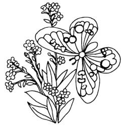 Disegno da colorare: Mandala di Farfalle (Mandala) #117541 - Pagine da Colorare Stampabili Gratuite