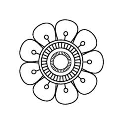 Disegno da colorare: Mandala di fiori (Mandala) #117042 - Pagine da Colorare Stampabili Gratuite