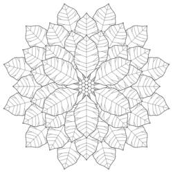 Disegno da colorare: Mandala di fiori (Mandala) #117053 - Pagine da Colorare Stampabili Gratuite