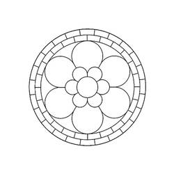 Disegno da colorare: Mandala di fiori (Mandala) #117059 - Pagine da Colorare Stampabili Gratuite