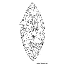 Disegno da colorare: Mandala di fiori (Mandala) #117066 - Pagine da Colorare Stampabili Gratuite