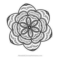 Disegno da colorare: Mandala di fiori (Mandala) #117102 - Pagine da Colorare Stampabili Gratuite