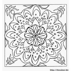Disegno da colorare: Mandala di fiori (Mandala) #117105 - Pagine da Colorare Stampabili Gratuite