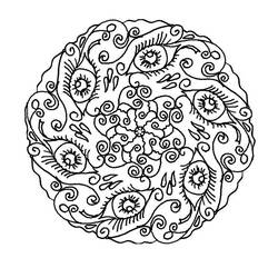 Disegno da colorare: Mandala di fiori (Mandala) #117124 - Pagine da Colorare Stampabili Gratuite