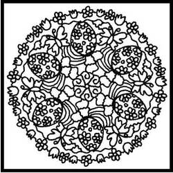 Disegno da colorare: Mandala di fiori (Mandala) #117127 - Pagine da Colorare Stampabili Gratuite