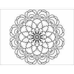 Disegno da colorare: Mandala di fiori (Mandala) #117261 - Pagine da Colorare Stampabili Gratuite