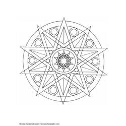 Disegno da colorare: Mandala di stelle (Mandala) #117949 - Pagine da Colorare Stampabili Gratuite