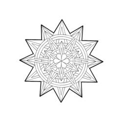 Disegno da colorare: Mandala di stelle (Mandala) #117950 - Pagine da Colorare Stampabili Gratuite