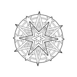 Disegno da colorare: Mandala di stelle (Mandala) #117953 - Pagine da Colorare Stampabili Gratuite