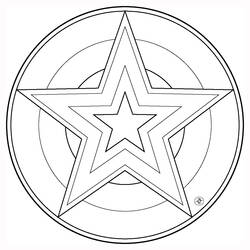 Disegno da colorare: Mandala di stelle (Mandala) #117956 - Pagine da Colorare Stampabili Gratuite
