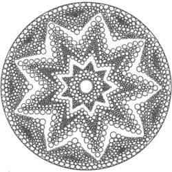 Disegno da colorare: Mandala di stelle (Mandala) #117957 - Pagine da Colorare Stampabili Gratuite