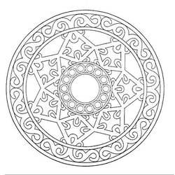 Disegno da colorare: Mandala di stelle (Mandala) #117959 - Pagine da Colorare Stampabili Gratuite