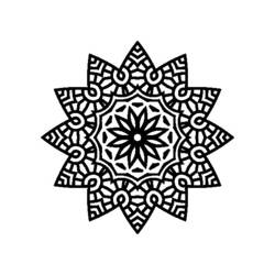 Disegno da colorare: Mandala di stelle (Mandala) #117960 - Pagine da Colorare Stampabili Gratuite