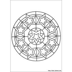 Disegno da colorare: Mandala di stelle (Mandala) #117964 - Pagine da Colorare Stampabili Gratuite