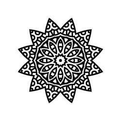 Disegno da colorare: Mandala di stelle (Mandala) #117967 - Pagine da Colorare Stampabili Gratuite