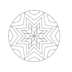 Disegno da colorare: Mandala di stelle (Mandala) #117972 - Pagine da Colorare Stampabili Gratuite