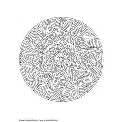 Disegno da colorare: Mandala di stelle (Mandala) #118037 - Pagine da Colorare Stampabili Gratuite