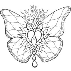 Disegno da colorare: Mandala farfalla (Mandala) #117382 - Pagine da Colorare Stampabili Gratuite