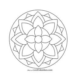 Disegno da colorare: Mandala per bambini (Mandala) #124102 - Pagine da Colorare Stampabili Gratuite