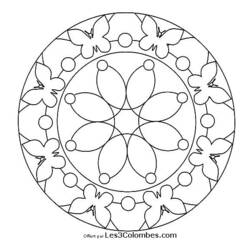 Disegno da colorare: Mandala per bambini (Mandala) #124104 - Pagine da Colorare Stampabili Gratuite