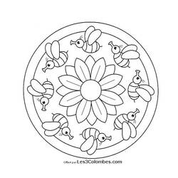 Disegno da colorare: Mandala per bambini (Mandala) #124106 - Pagine da Colorare Stampabili Gratuite