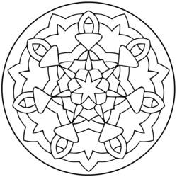 Disegno da colorare: Mandala per bambini (Mandala) #124111 - Pagine da Colorare Stampabili Gratuite