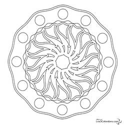 Disegno da colorare: Mandala per bambini (Mandala) #124114 - Pagine da Colorare Stampabili Gratuite