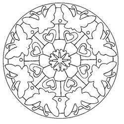 Disegno da colorare: Mandala per bambini (Mandala) #124126 - Pagine da Colorare Stampabili Gratuite