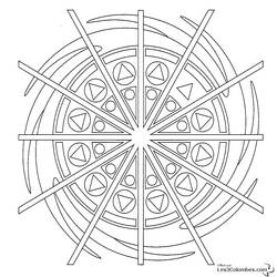 Disegno da colorare: Mandala per bambini (Mandala) #124129 - Pagine da Colorare Stampabili Gratuite