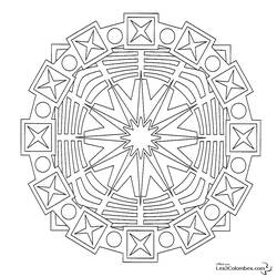 Disegno da colorare: Mandala per bambini (Mandala) #124133 - Pagine da Colorare Stampabili Gratuite