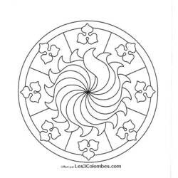 Disegno da colorare: Mandala per bambini (Mandala) #124142 - Pagine da Colorare Stampabili Gratuite