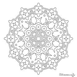 Disegno da colorare: Mandala per bambini (Mandala) #124147 - Pagine da Colorare Stampabili Gratuite