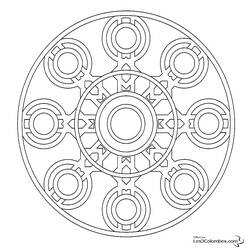 Disegno da colorare: Mandala per bambini (Mandala) #124161 - Pagine da Colorare Stampabili Gratuite