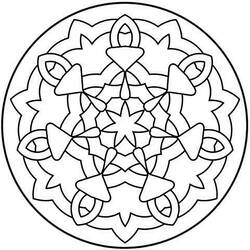 Disegno da colorare: Mandala per bambini (Mandala) #124178 - Pagine da Colorare Stampabili Gratuite