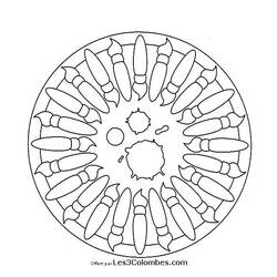 Disegno da colorare: Mandala per bambini (Mandala) #124180 - Pagine da Colorare Stampabili Gratuite