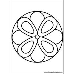 Disegno da colorare: Mandala per bambini (Mandala) #124184 - Pagine da Colorare Stampabili Gratuite