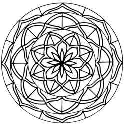 Disegno da colorare: Mandala per bambini (Mandala) #124206 - Pagine da Colorare Stampabili Gratuite