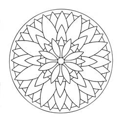 Disegno da colorare: Mandala per bambini (Mandala) #124210 - Pagine da Colorare Stampabili Gratuite