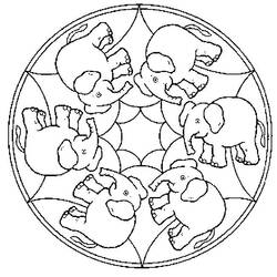 Disegno da colorare: Mandala per bambini (Mandala) #124240 - Pagine da Colorare Stampabili Gratuite
