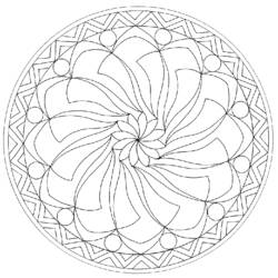 Disegno da colorare: Mandala per bambini (Mandala) #124284 - Pagine da Colorare Stampabili Gratuite