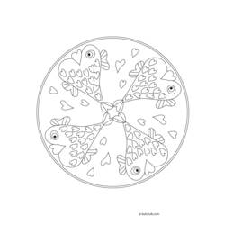 Disegno da colorare: Mandala per bambini (Mandala) #124347 - Pagine da Colorare Stampabili Gratuite