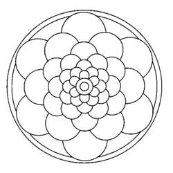 Disegno da colorare: Mandala per bambini (Mandala) #124348 - Pagine da Colorare Stampabili Gratuite