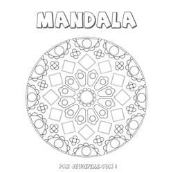 Disegno da colorare: Mandala per bambini (Mandala) #124350 - Pagine da Colorare Stampabili Gratuite