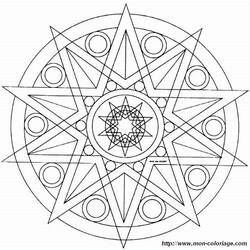 Disegno da colorare: Mandala per bambini (Mandala) #124352 - Pagine da Colorare Stampabili Gratuite