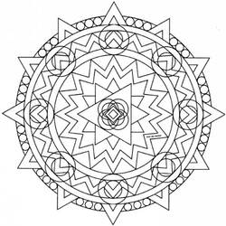 Disegno da colorare: Mandala per bambini (Mandala) #124368 - Pagine da Colorare Stampabili Gratuite