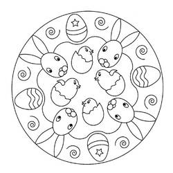 Disegno da colorare: Mandala per bambini (Mandala) #124379 - Pagine da Colorare Stampabili Gratuite