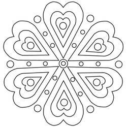 Disegno da colorare: Mandala per bambini (Mandala) #124386 - Pagine da Colorare Stampabili Gratuite